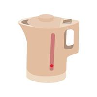 Electric Kettle. Teapot isolated on white. Flat vector illustration.