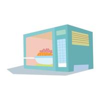 microwave  pastel colors, usually used to warm food vector