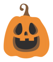 Aufkleber Halloween. süßer Kürbis-Jack png