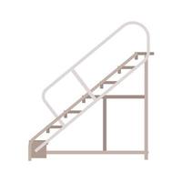 Ladder vector flat equipment tool icon step. Development repair simple worker construction climb.  High stepladder