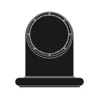 icono de ilustración de vector de ventilación de aire acondicionado negro sólido. acondicionador de equipos de ventilación sistema de viento y ventilador blanco aislado