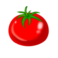 ilustración de tomates maduros rojos aislada en el fondo. png