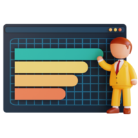 croissance de l'investissement infographique 3d png