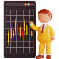 3d Infografica investimento crescita png