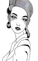 Female Fashion Drawing Sketches Vol. 1 vector