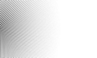 Round halftone dots background circular elements in black isolated on white. Trending background vector illustration concept
