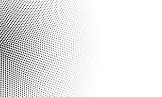 Round halftone dots background circular elements in black isolated on white. Trending background vector illustration concept