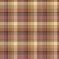 Seamless pattern in stylish light orange, beige and pink colors for plaid, fabric, textile, clothes, tablecloth and other things. Vector image.