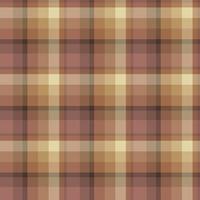 Seamless pattern in stylish light orange, beige and pink colors for plaid, fabric, textile, clothes, tablecloth and other things. Vector image.