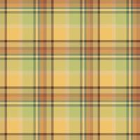 Seamless pattern in stylish yellow, green, grey and orange colors for plaid, fabric, textile, clothes, tablecloth and other things. Vector image.