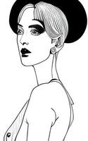 Female Fashion Drawing Sketches Vol. 1 vector