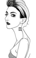 Female Fashion Drawing Sketches Vol. 1 vector