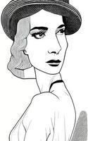 Female Fashion Drawing Sketches Vol. 1 vector