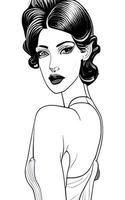 Female Fashion Drawing Sketches Vol. 1 vector