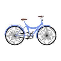 ilustración de vector de bicicleta deportiva diseño de bicicleta de icono de transporte. viajes deporte bicicleta signo objeto silueta aislado blanco icono. estilo de vida transporte ciclismo al aire libre ocio andar en bicicleta unidad de vehículo