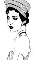 Female Fashion Drawing Sketches Vol. 1 vector