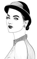 Female Fashion Drawing Sketches Vol. 1 vector