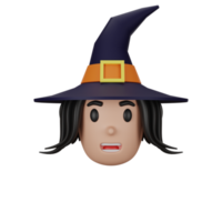 bruxa de avatar 3d png