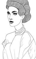 Female Fashion Drawing Sketches Vol. 1 vector