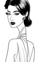 Female Fashion Drawing Sketches Vol. 1 vector