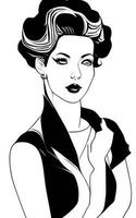 Female Fashion Drawing Sketches Vol. 1 vector