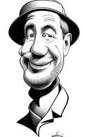 Old Man Caricature Comic Portrait Vol. 1 vector