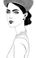 Female Fashion Drawing Sketches Vol. 1 vector