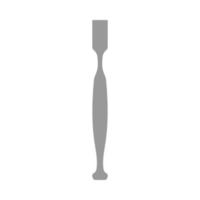 Medical bone chisel vector equipment metal sign. Blade tool professional icon