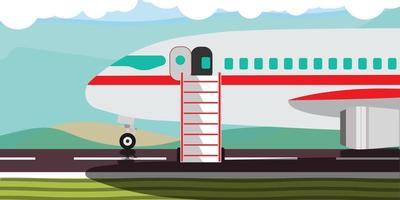 Hot offer deal banner travel vector illustration background with plane. Poster sale discount ticket last minute trip. Service tourism holiday flyer agency