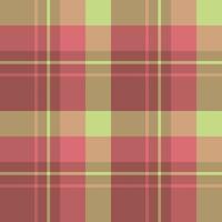 Seamless pattern in stylish dark berry red, beige and light green colors for plaid, fabric, textile, clothes, tablecloth and other things. Vector image.