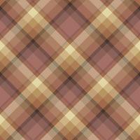 Seamless pattern in stylish light orange, beige and pink colors for plaid, fabric, textile, clothes, tablecloth and other things. Vector image. 2