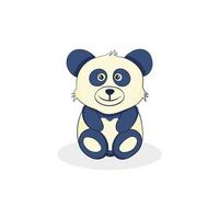 Cute panda character vector