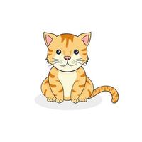 Cute tiger character vector