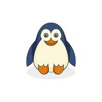 Cute penguin character vector
