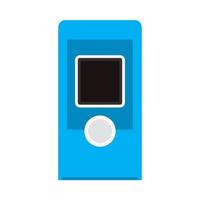 Intercom system design button bell device vector icon. Surveillance wireless display panel. Remote control door