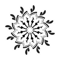 diseño de arte mandala en círculo. vector