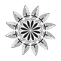 diseño de arte mandala en círculo. vector