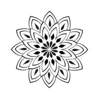 diseño de arte mandala en círculo. vector