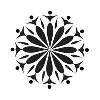 diseño de arte mandala en círculo. vector