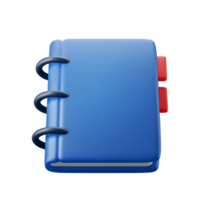 Agenda-Plan-Organisator-Notebook 3D-Symbol-Illustration png