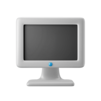 ilustração de ícone 3d de tela de monitor de computador png
