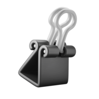 office paper binder clip 3d illustration icon png