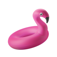 illustration d'icône 3d de ballon d'eau flamingo gonflable png