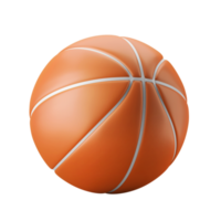 linda ilustración de icono 3d de deporte de baloncesto png