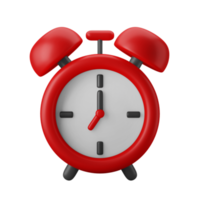retro alarm clock 3d illustration icon