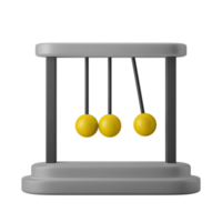 sospeso pendolo palla swing fisica simbolo 3d icona illustrazione