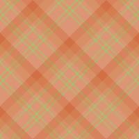 Seamless pattern in warm orange and green colors for plaid, fabric, textile, clothes, tablecloth and other things. Vector image. 2