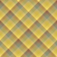 Seamless pattern in stylish discreet yellow, grey and orange colors for plaid, fabric, textile, clothes, tablecloth and other things. Vector image. 2