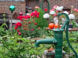 horario de invierno en el jardín foto