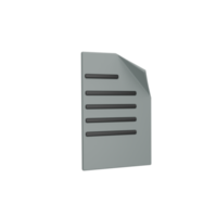 3d documento icona png